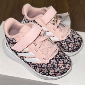 Adidas Kids Pink Floral Sneakers
